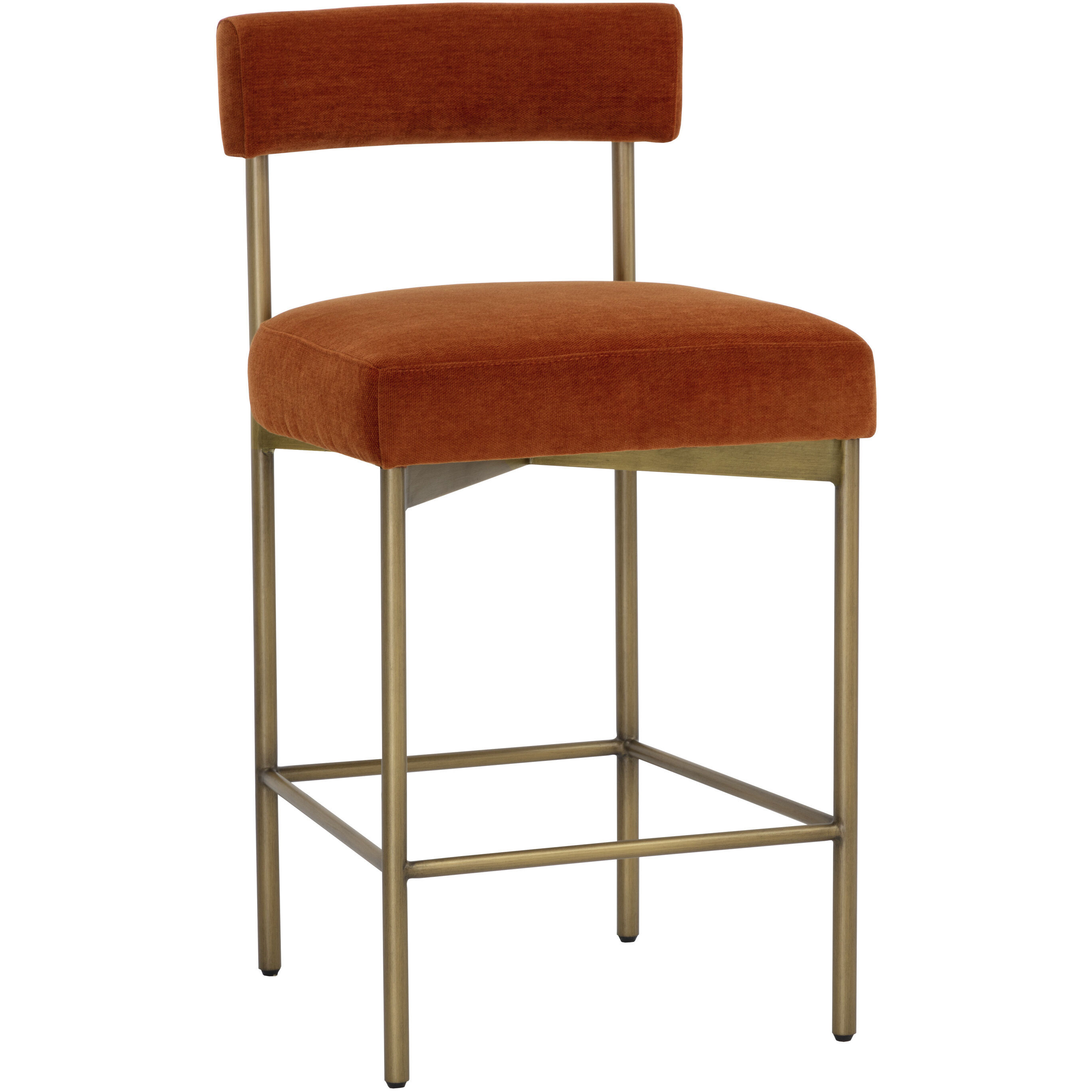 Seneca 36.5 inch Antique Brass / Danny Rust Counter Stool